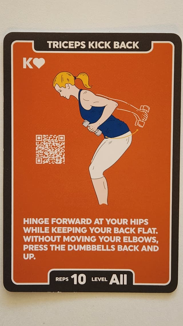 Illustration of TRICEPS KICK BACK exercise